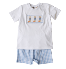 BANANA SPLIT Peter Rabbit Smocked T-Shirt & Shorts