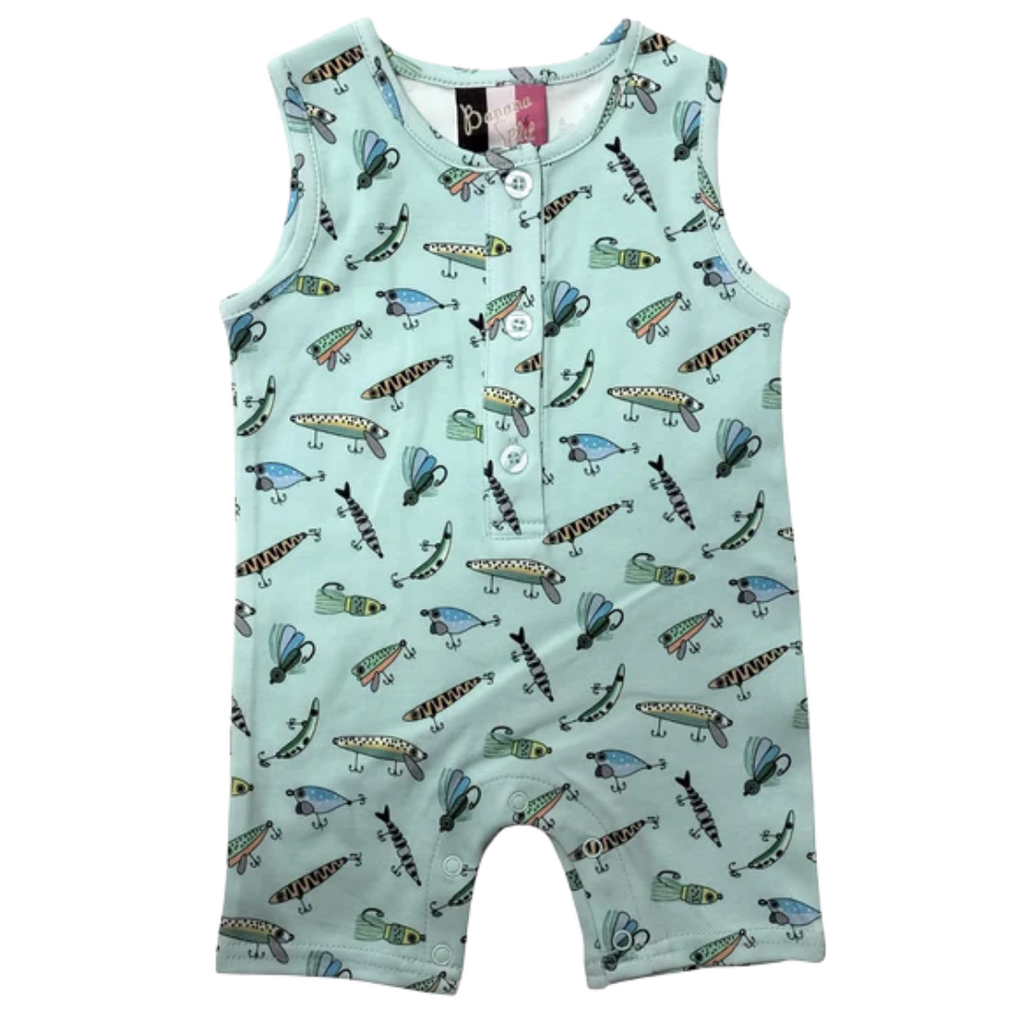 BANANA SPLIT Fishing Lures Boys Romper