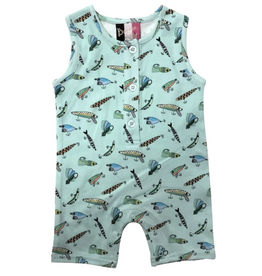 BANANA SPLIT Fishing Lures Boys Romper