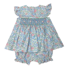 BANANA SPLIT Garden Delight Smocked Bloomer Set