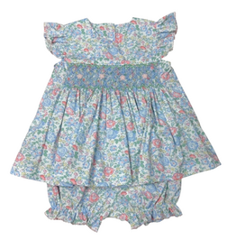 BANANA SPLIT Garden Delight Smocked Bloomer Set