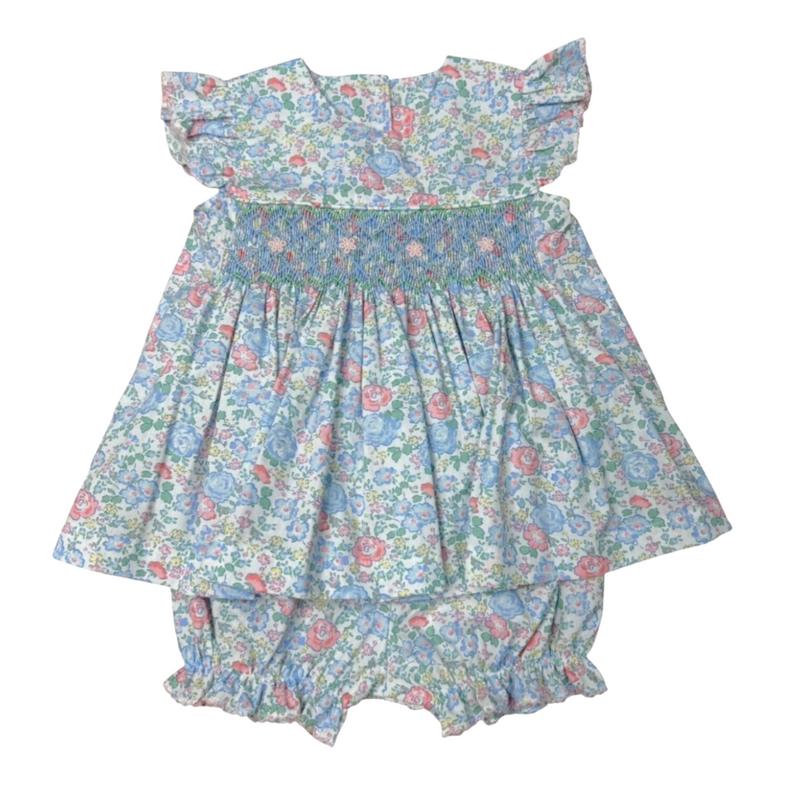 BANANA SPLIT Garden Delight Smocked Bloomer Set