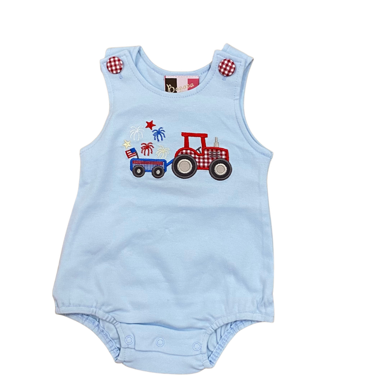 BANANA SPLIT Patriotic Tractor Boys Bubble