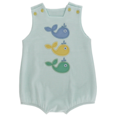 BAILEY BOYS WHALE WISHES-KNIT INFANT BOY BUBBLE