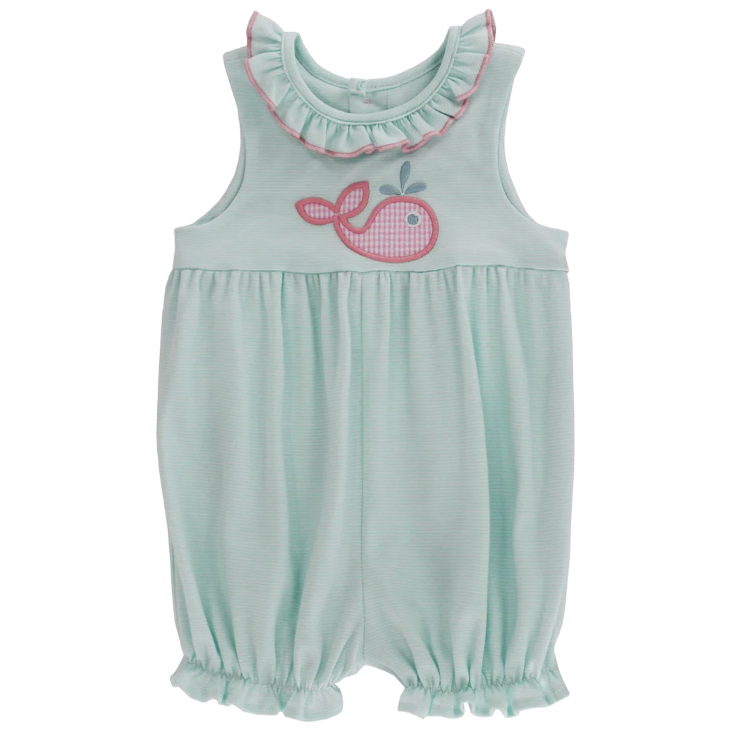 BAILEY BOYS WHALE WISHES-KNIT ROMPER SHORT