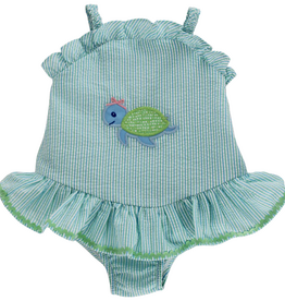 BAILEY BOYS TURTLE TIDES-1 PC SWIMSUIT W/RUFFLE