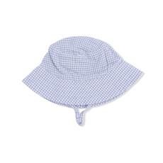 ANGEL DEAR Bucket Hat - MicroGingham Blue Blizzard