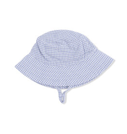 ANGEL DEAR Bucket Hat - MicroGingham Blue Blizzard