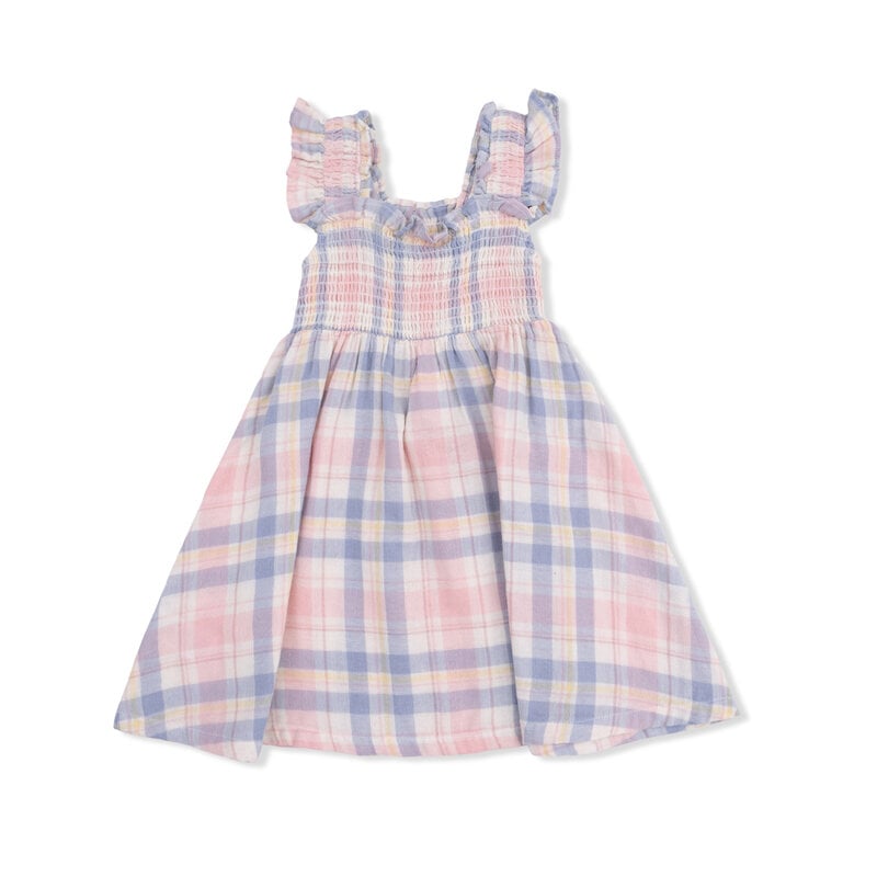 ANGEL DEAR Smocked Sundress w/Bloomer - Dusty Plaid