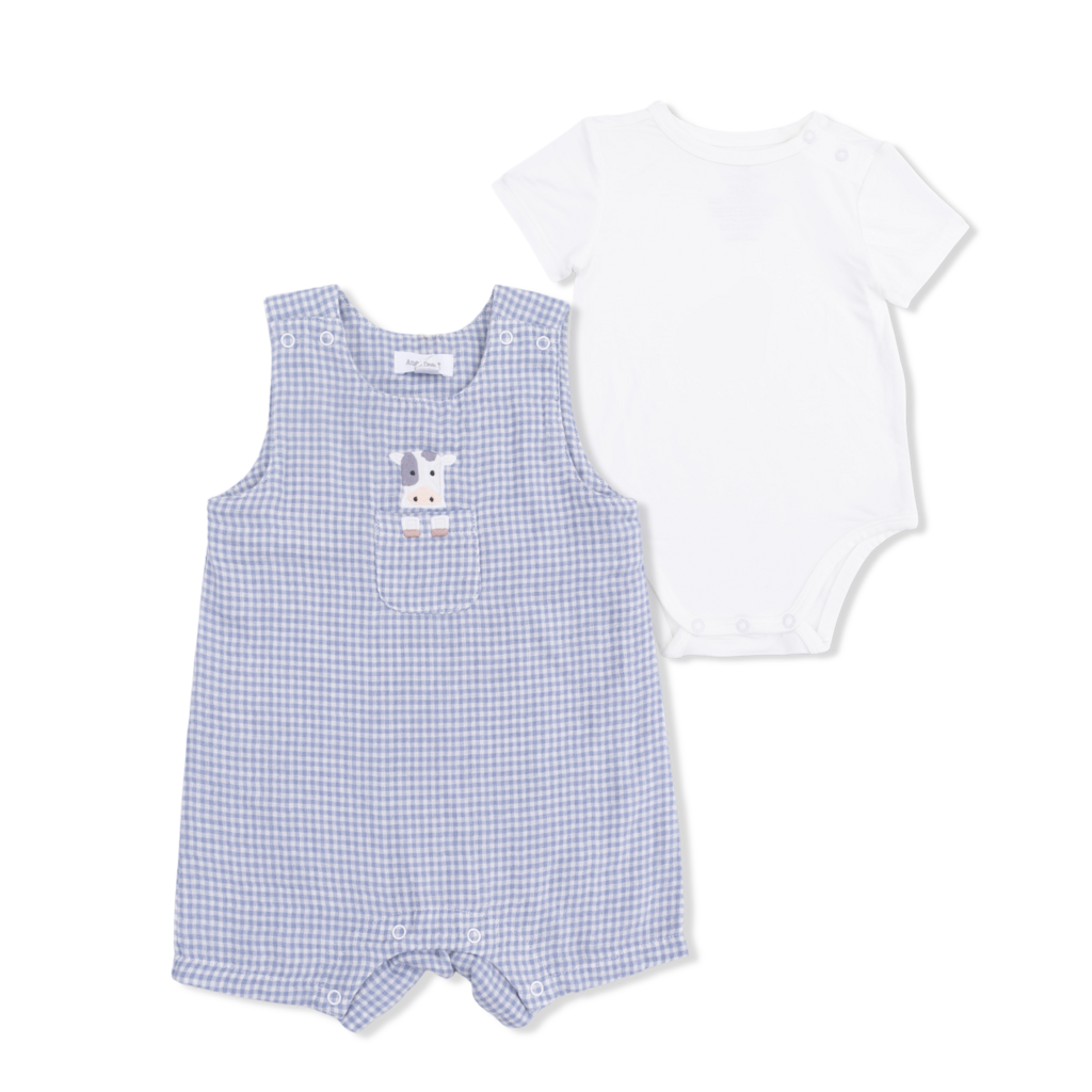 ANGEL DEAR Jon Jon w/Short Slv Bodysuit - Cute Farm Animals