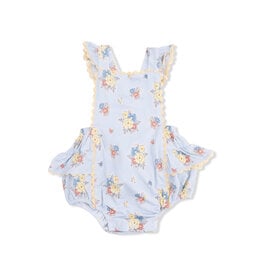 ANGEL DEAR Ric Rac Ruffle Sunsuit - Country Stitch Floral