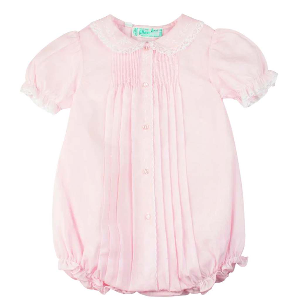 FELTMAN BROTHERS SCALLOPED OPEN FRONT BUBBLE-PINK