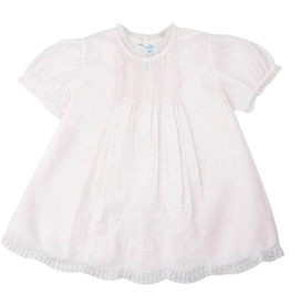 FELTMAN BROTHERS DETAILED LACE SLIP DRESS-PINK