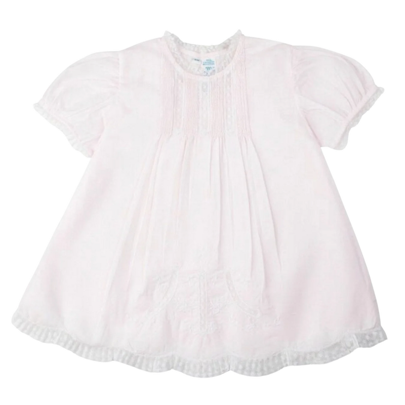 FELTMAN BROTHERS DETAILED LACE SLIP DRESS-PINK