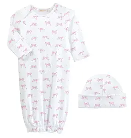 BABY CLUB CHIC tiny pretty bows gown and hat set