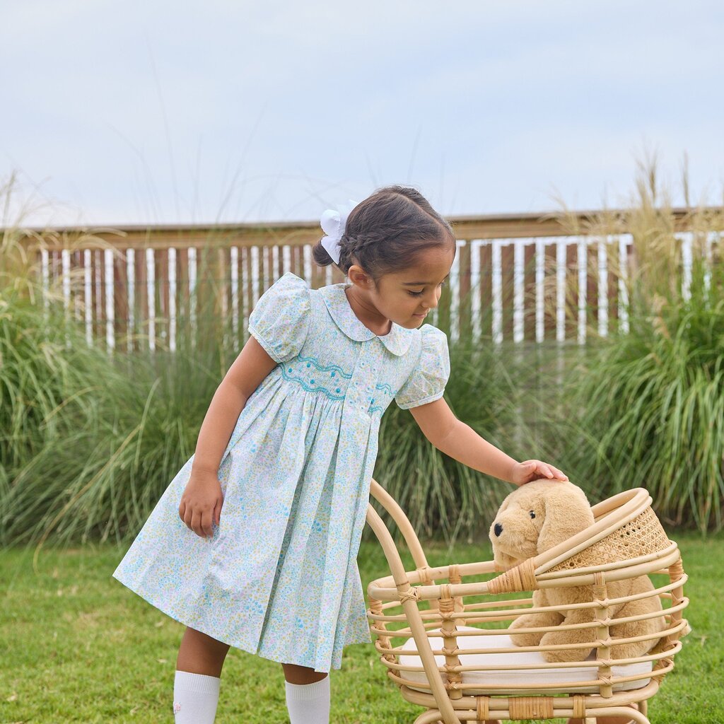 LITTLE ENGLISH Smocked Bridget Dress - Briarcliff Floral