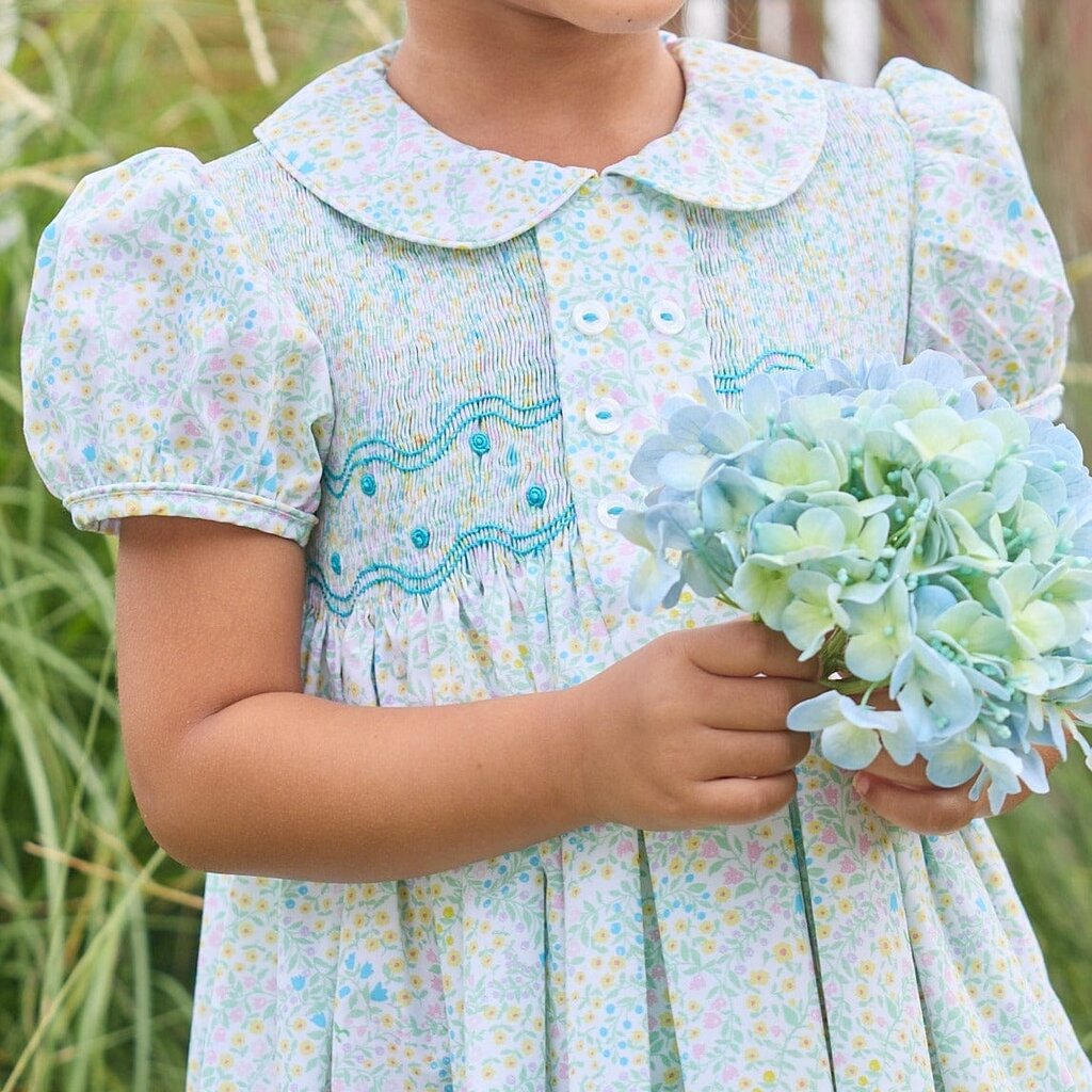 LITTLE ENGLISH Smocked Bridget Dress - Briarcliff Floral