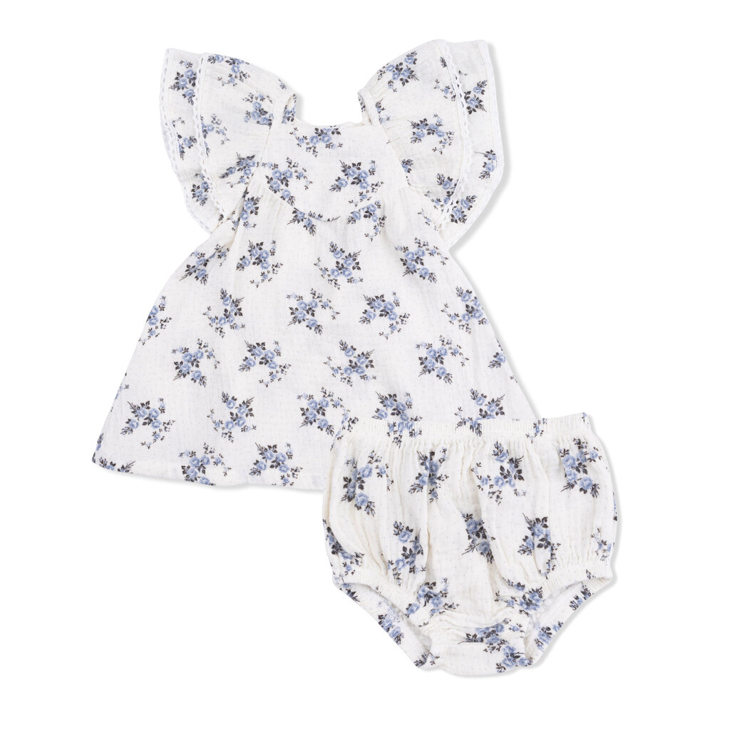 ANGEL DEAR V-Neck Dress & Bloomer - Belle Rosette