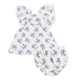 ANGEL DEAR V-Neck Dress & Bloomer - Belle Rosette