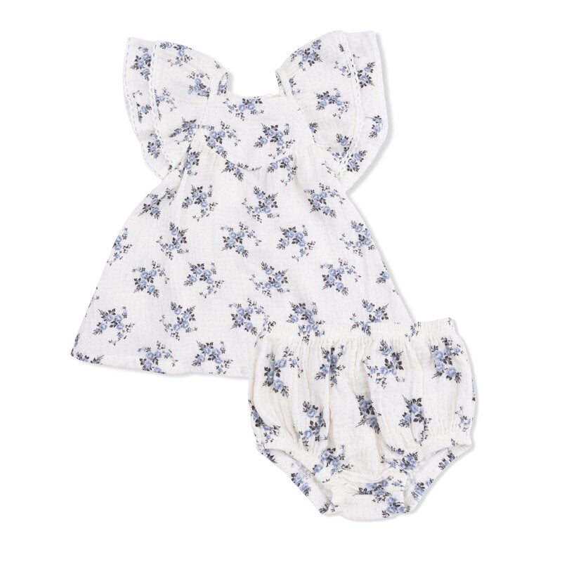 ANGEL DEAR V-Neck Dress & Bloomer - Belle Rosette