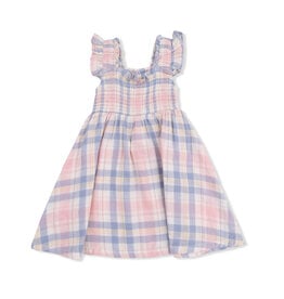 ANGEL DEAR Smocked Sundress With Bloomer - Dusty Plaid