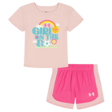 UNDER ARMOUR UA BABY TEE MESH SHORT SET