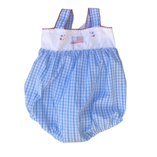 BAILEY BOYS STARS & STRIPES-GIRLS ROMPER SHORT