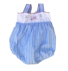 BAILEY BOYS STARS & STRIPES-GIRLS ROMPER SHORT