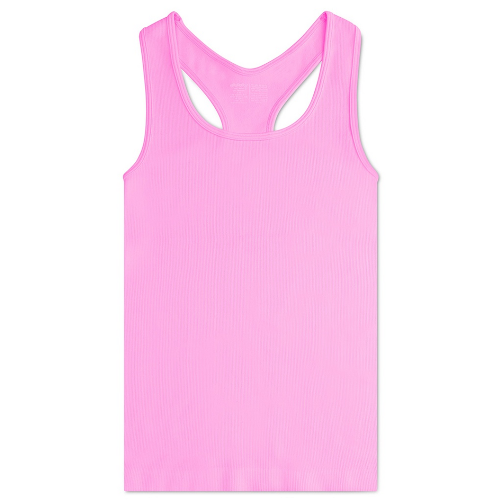 ISCREAM ROSE RIBBED RACERBACK TANK TOP