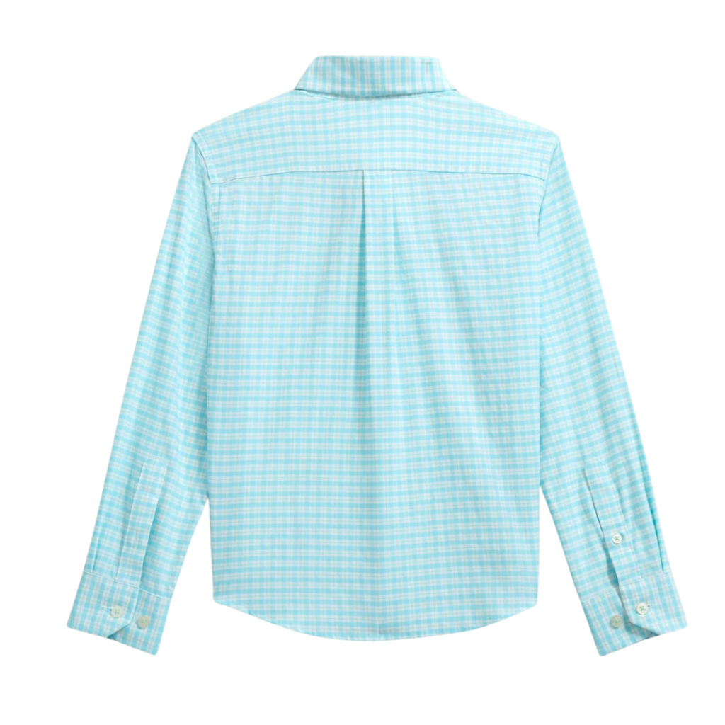 SOUTHERN TIDE BOYS PRECHECK PLAID COASTAL BREEZE SPORT SHIRT