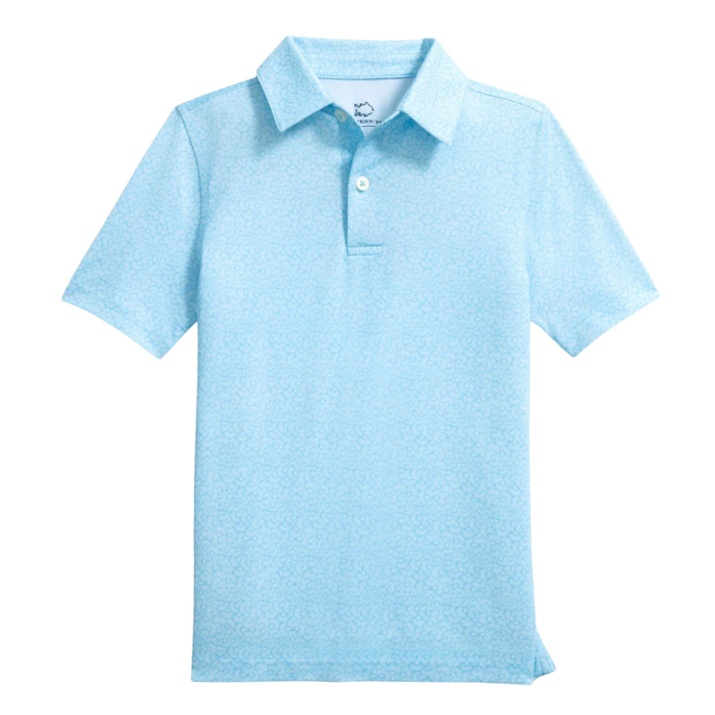SOUTHERN TIDE BOYS DRIVER PARADISE SHORES PERF POLO