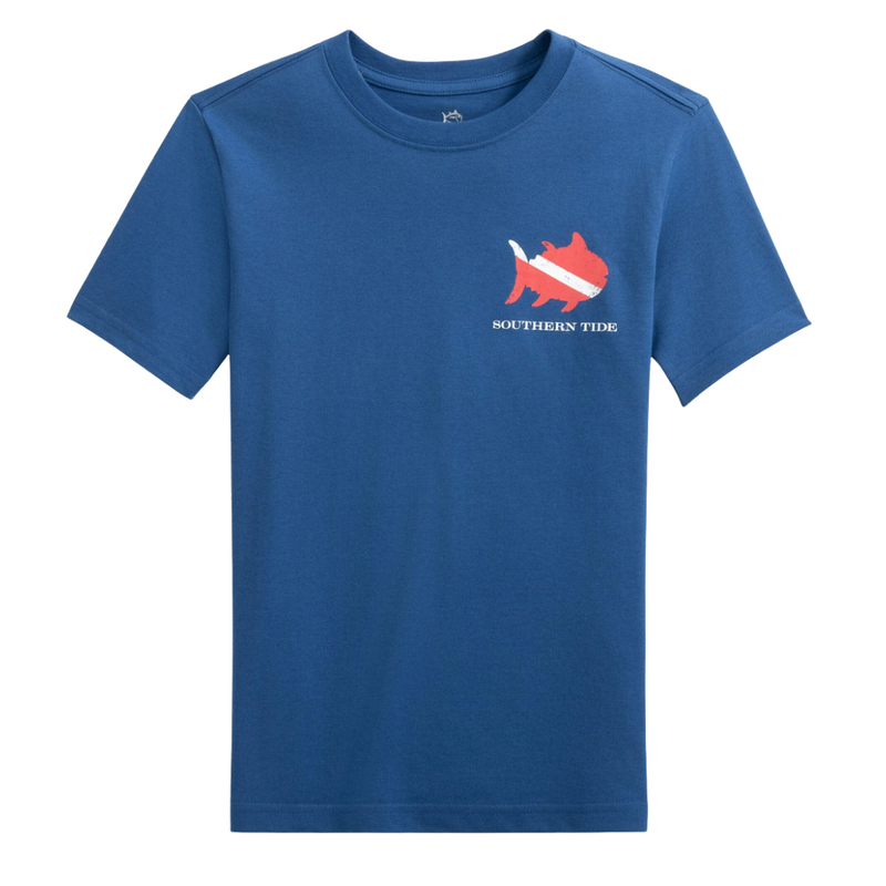 SOUTHERN TIDE KIDS SKIPJACK SCUBA FLAG SS T-SHIRT