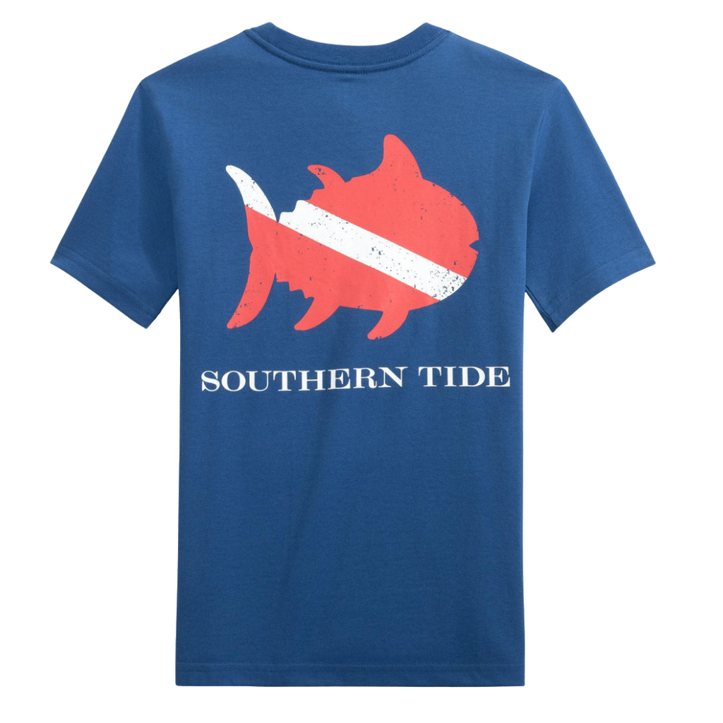 SOUTHERN TIDE KIDS SKIPJACK SCUBA FLAG SS T-SHIRT