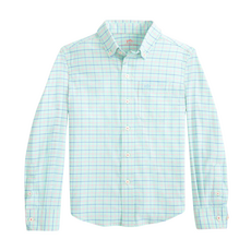 SOUTHERN TIDE BOYS EDISTO ISLAND PLAID COASTAL BREEZE SPORTSHIRT