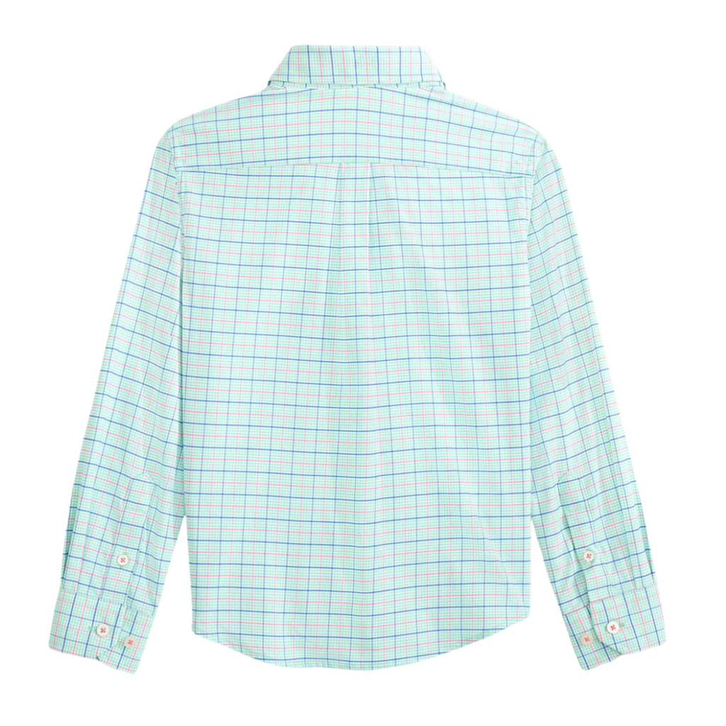 SOUTHERN TIDE BOYS EDISTO ISLAND PLAID COASTAL BREEZE SPORTSHIRT