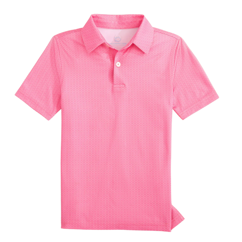 SOUTHERN TIDE BOYS DRIVER SEASIDE GEO PERF POLO