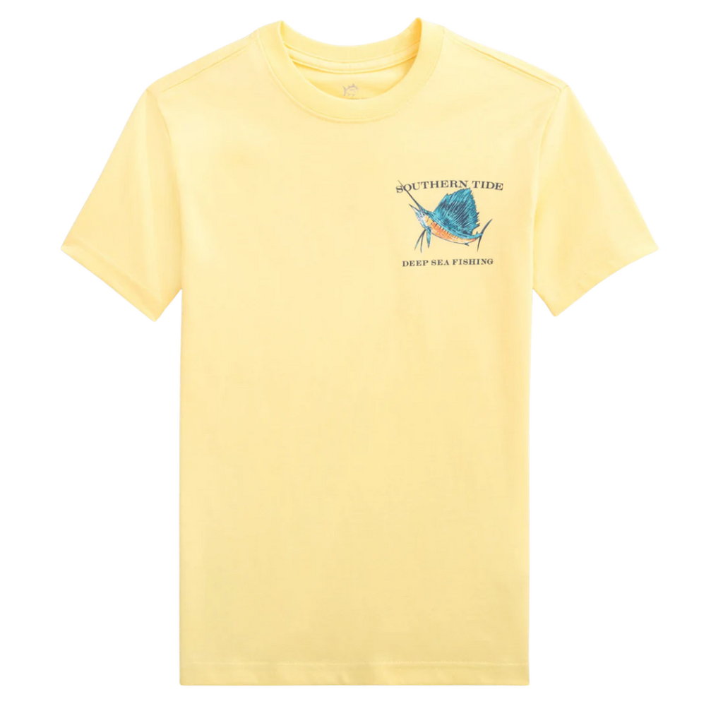 SOUTHERN TIDE BOYS SAILFISH DEEP SEA FISHING TEE