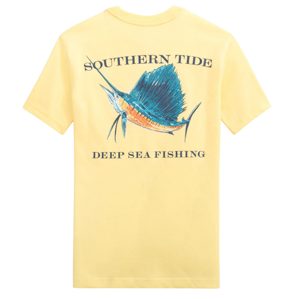 SOUTHERN TIDE BOYS SAILFISH DEEP SEA FISHING TEE