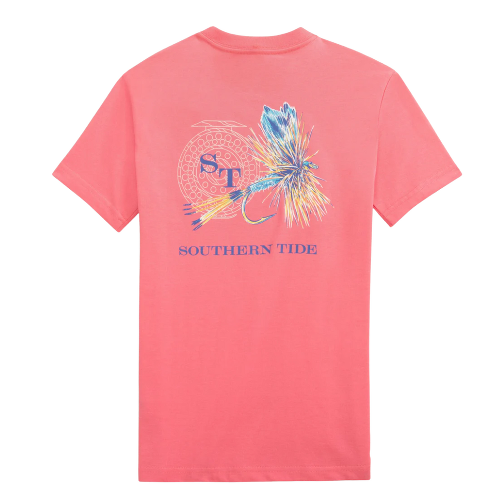 SOUTHERN TIDE KIDS REEL FLY ADAMS SS T-SHIRT