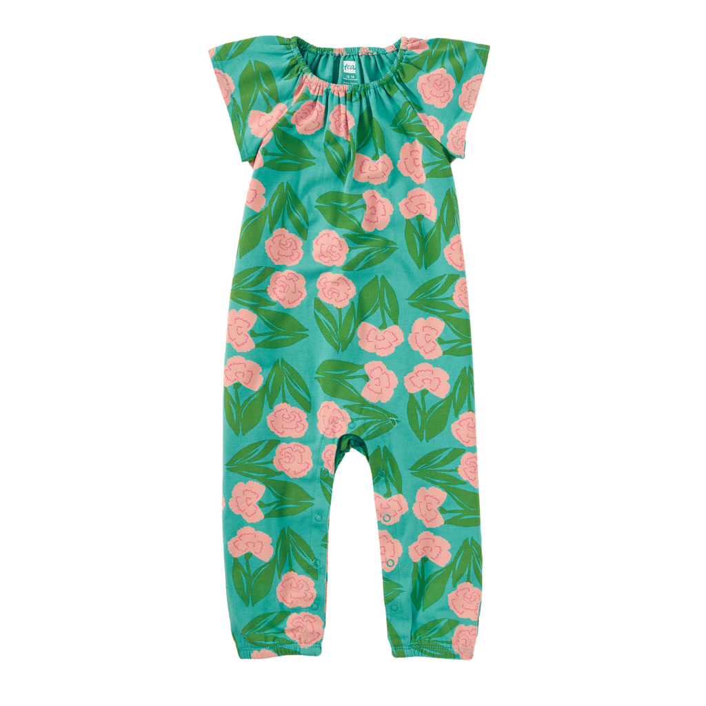 TULIP SLEEVE BABY ROMPER