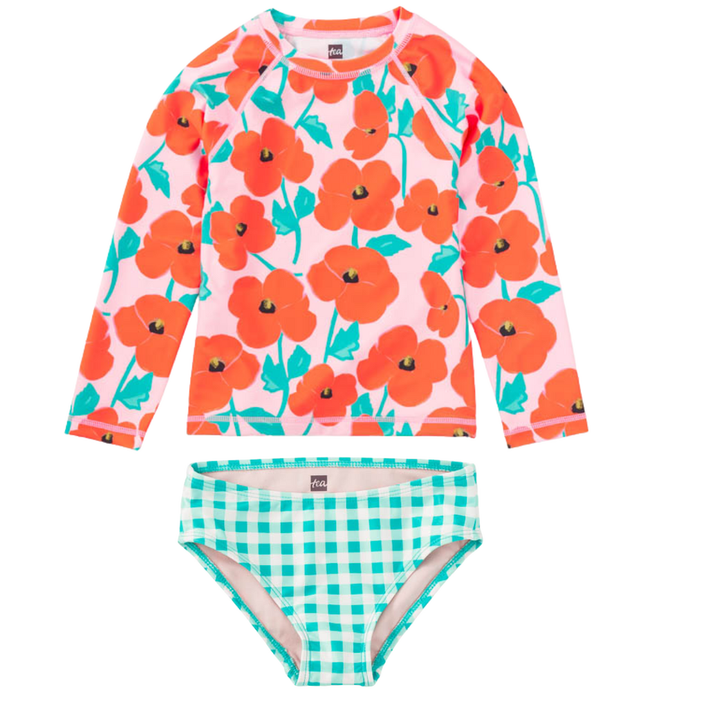 LONG SLEEVE RASH GUARD W/BIKINI BOTTOMS