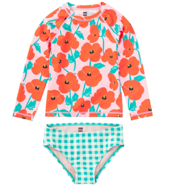 LONG SLEEVE RASH GUARD W/BIKINI BOTTOMS