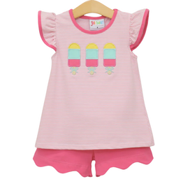 JELLY BEAN Sunshine Pops Scallop Short Set