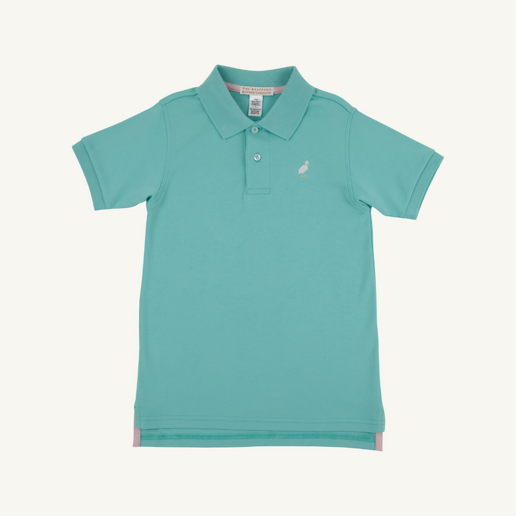 THE BEAUFORT BONNET COMPANY PRIM & PROPER POLO SS-PIMA Turks Teal/Multicolor