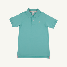THE BEAUFORT BONNET COMPANY PRIM & PROPER POLO SS-PIMA Turks Teal/Multicolor
