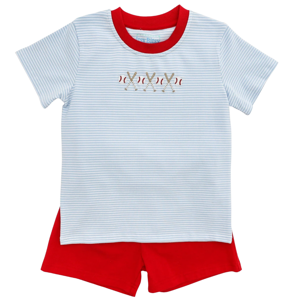 ITSY BITSY Baseball Short Set