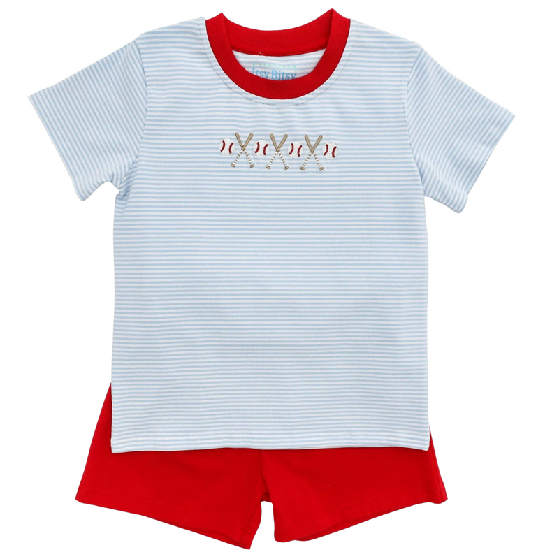 ITSY BITSY Baseball Short Set
