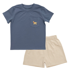 ITSY BITSY Dog Pocket Tee  Short Set