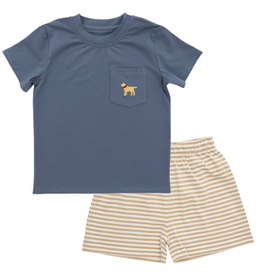 ITSY BITSY Dog Pocket Tee  Short Set