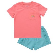 ITSY BITSY Rainbow Pocket Tee Short Set